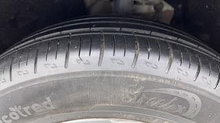 Used 2022 Mahindra XUV700 AX 5 Petrol MT 7 STR Petrol Manual tyres LEFT FRONT TYRE TREAD VIEW