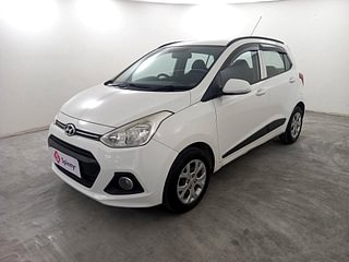 Used 2015 Hyundai Grand i10 [2013-2017] Sportz 1.2 Kappa VTVT Petrol Manual exterior LEFT FRONT CORNER VIEW