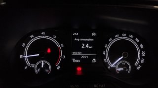 Used 2023 Skoda Slavia Ambition 1.0L TSI MT Petrol Manual interior CLUSTERMETER VIEW