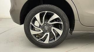 Used 2021 Toyota Glanza [2019-2022] G CVT Petrol Automatic tyres RIGHT REAR TYRE RIM VIEW
