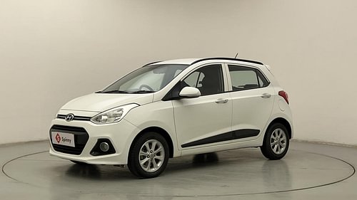 Used 2014 Hyundai Grand i10 [2013-2017] Asta AT 1.2 Kappa VTVT Petrol Automatic exterior LEFT FRONT CORNER VIEW