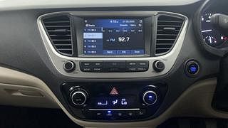 Used 2019 Hyundai Verna [2017-2020] 1.6 VTVT SX Petrol Manual interior MUSIC SYSTEM & AC CONTROL VIEW