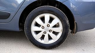 Used 2014 Hyundai Xcent [2014-2017] S (O) Petrol Petrol Manual tyres LEFT REAR TYRE RIM VIEW
