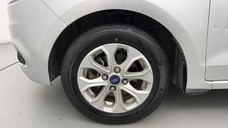 Used 2015 Ford Figo Aspire [2015-2019] Titanium 1.5 Ti-VCT AT Petrol Automatic tyres LEFT FRONT TYRE RIM VIEW