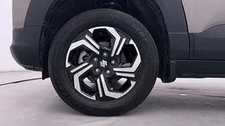 Used 2023 Maruti Suzuki Brezza ZXI Plus AT Petrol Automatic tyres LEFT FRONT TYRE RIM VIEW