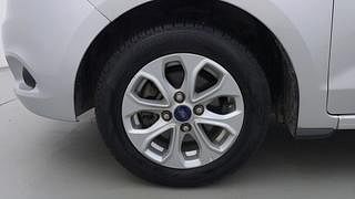 Used 2015 Ford Figo [2015-2019] Titanium 1.2 Ti-VCT Petrol Manual tyres LEFT FRONT TYRE RIM VIEW