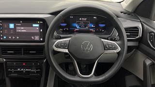 Used 2022 Volkswagen Taigun Topline 1.0 TSI MT Petrol Manual interior STEERING VIEW
