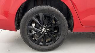 Used 2022 Skoda Slavia Style 1.0L TSI AT Petrol Automatic tyres RIGHT REAR TYRE RIM VIEW