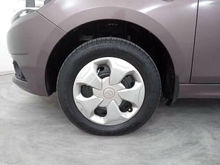 Used 2017 Tata Tiago [2016-2020] Revotron XT Petrol Manual tyres LEFT FRONT TYRE RIM VIEW