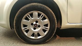 Used 2014 Fiat Punto [2011-2014] Active 1.3 Diesel Manual tyres LEFT FRONT TYRE RIM VIEW