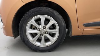 Used 2015 Hyundai Grand i10 [2013-2017] Asta AT 1.2 Kappa VTVT Petrol Automatic tyres LEFT FRONT TYRE RIM VIEW