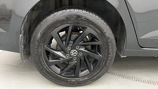 Used 2022 Volkswagen Virtus Topline 1.0 TSI AT Petrol Automatic tyres RIGHT REAR TYRE RIM VIEW