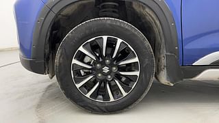 Used 2022 Maruti Suzuki Brezza ZXI Plus AT Dual Tone Petrol Automatic tyres LEFT FRONT TYRE RIM VIEW