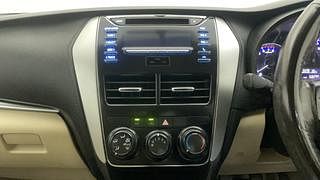 Used 2018 Toyota Yaris [2018-2021] J Petrol Manual interior MUSIC SYSTEM & AC CONTROL VIEW