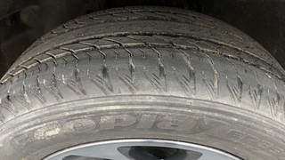Used 2022 Tata Safari XZA Plus Dark Edition Diesel Automatic tyres LEFT FRONT TYRE TREAD VIEW
