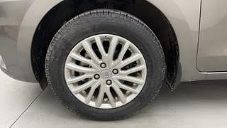 Used 2021 maruti-suzuki Dzire ZXI Petrol Manual tyres LEFT FRONT TYRE RIM VIEW