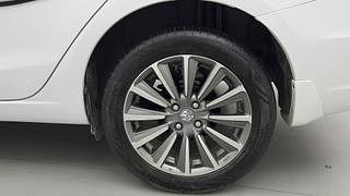 Used 2021 Maruti Suzuki Ciaz Alpha AT Petrol Petrol Automatic tyres LEFT REAR TYRE RIM VIEW