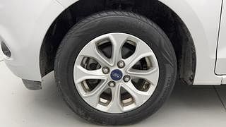 Used 2017 Ford Figo Aspire [2015-2019] Titanium 1.2 Ti-VCT Petrol Manual tyres LEFT FRONT TYRE RIM VIEW