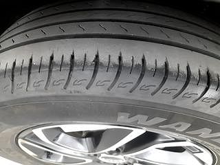 Used 2022 Kia Carens Luxury Plus 1.4 Petrol 6 STR Petrol Manual tyres LEFT REAR TYRE TREAD VIEW
