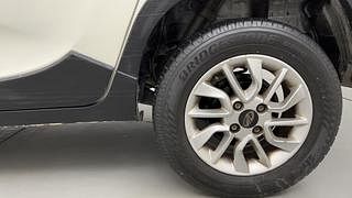 Used 2017 Mahindra KUV100 [2015-2017] K6 6 STR Petrol Manual tyres LEFT REAR TYRE RIM VIEW