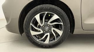 Used 2021 Toyota Glanza [2019-2022] G CVT Petrol Automatic tyres LEFT FRONT TYRE RIM VIEW
