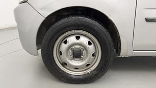 Used 2010 Maruti Suzuki Wagon R 1.0 [2006-2010] LXi Petrol Manual tyres LEFT FRONT TYRE RIM VIEW