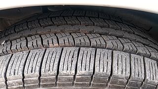 Used 2017 Tata Safari Storme [2015-2019] 2.2 VX 4x2 Varicor400 Diesel Manual tyres LEFT FRONT TYRE TREAD VIEW