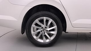 Used 2023 Skoda Slavia Ambition 1.0L TSI MT Petrol Manual tyres RIGHT REAR TYRE RIM VIEW