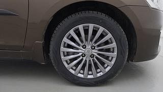 Used 2017 maruti-suzuki Ciaz Alpha Petrol AT Petrol Automatic tyres RIGHT FRONT TYRE RIM VIEW
