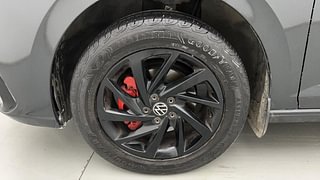 Used 2022 Volkswagen Virtus Topline 1.0 TSI AT Petrol Automatic tyres LEFT FRONT TYRE RIM VIEW