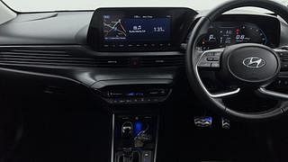 Used 2021 Hyundai New i20 Asta (O) 1.0 Turbo DCT Petrol Automatic interior MUSIC SYSTEM & AC CONTROL VIEW