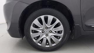 Used 2016 Maruti Suzuki Baleno [2015-2019] Zeta AT Petrol Petrol Automatic tyres LEFT FRONT TYRE RIM VIEW