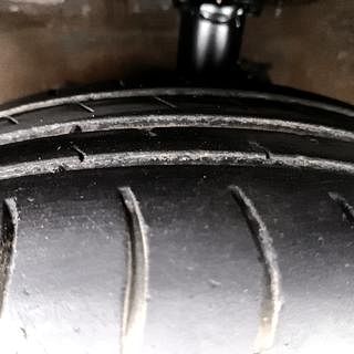 Used 2015 Hyundai Grand i10 [2013-2017] Magna 1.2 Kappa VTVT Petrol Manual tyres LEFT FRONT TYRE TREAD VIEW