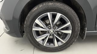 Used 2022 Skoda Slavia Style 1.0L TSI AT Petrol Automatic tyres LEFT FRONT TYRE RIM VIEW