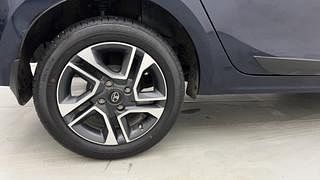 Used 2021 Tata Tigor Revotron XZA plus AMT Petrol Automatic tyres RIGHT REAR TYRE RIM VIEW