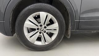 Used 2022 Skoda Kushaq Ambition 1.0L TSI MT Petrol Manual tyres LEFT FRONT TYRE RIM VIEW