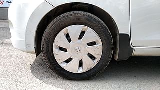 Used 2014 Maruti Suzuki Celerio [2014-2021] VXi AMT Petrol Automatic tyres LEFT FRONT TYRE RIM VIEW