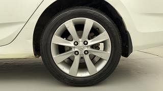 Used 2012 Hyundai Verna [2011-2015] Fluidic 1.6 CRDi SX Diesel Manual tyres LEFT REAR TYRE RIM VIEW