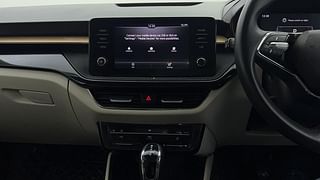 Used 2022 Skoda Slavia Style 1.5L TSI AT Petrol Automatic interior MUSIC SYSTEM & AC CONTROL VIEW