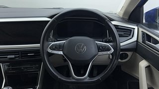 Used 2022 Volkswagen Virtus Topline 1.0 TSI MT Petrol Manual interior STEERING VIEW