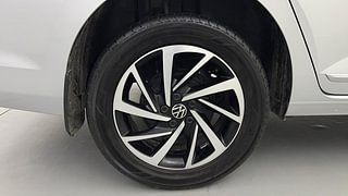 Used 2023 Volkswagen Virtus Topline 1.0 TSI MT Petrol Manual tyres RIGHT REAR TYRE RIM VIEW