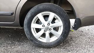 Used 2013 Nissan Sunny [2011-2014] XV Petrol Manual tyres LEFT REAR TYRE RIM VIEW