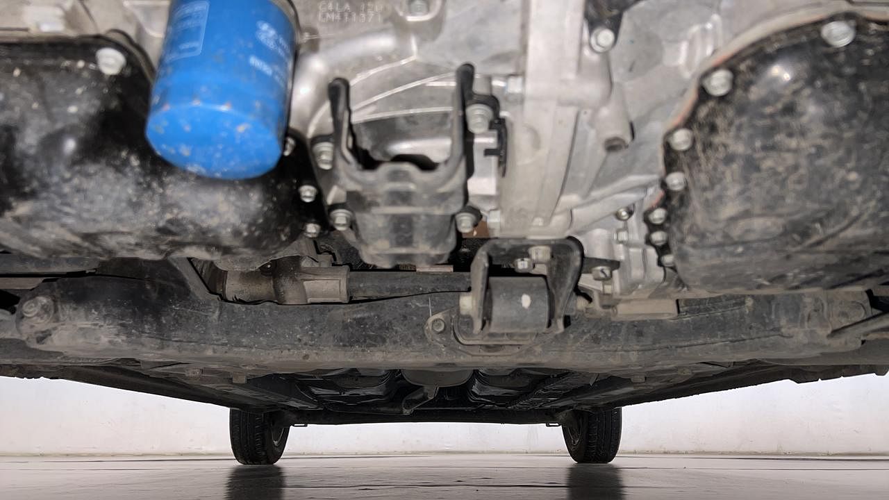 Used 2014 Hyundai Grand i10 [2013-2017] Asta AT 1.2 Kappa VTVT Petrol Automatic extra FRONT LEFT UNDERBODY VIEW