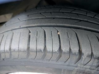 Used 2022 Volkswagen Virtus Topline 1.0 TSI AT Petrol Automatic tyres LEFT FRONT TYRE TREAD VIEW