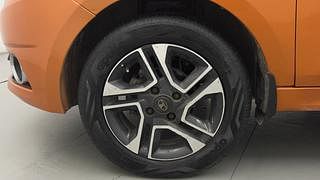Used 2019 Tata Tiago [2018-2020] XZA Plus Dual Tone Roof AMT Petrol Automatic tyres LEFT FRONT TYRE RIM VIEW