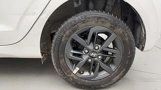 Used 2022 Hyundai Grand i10 Nios Sportz 1.2 Kappa VTVT CNG Petrol+cng Manual tyres LEFT REAR TYRE RIM VIEW