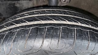 Used 2016 Mahindra KUV100 [2015-2017] K6 6 STR Petrol Manual tyres LEFT FRONT TYRE TREAD VIEW