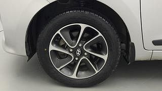 Used 2017 Hyundai Grand i10 [2017-2020] Asta 1.2 Kappa VTVT Petrol Manual tyres LEFT FRONT TYRE RIM VIEW