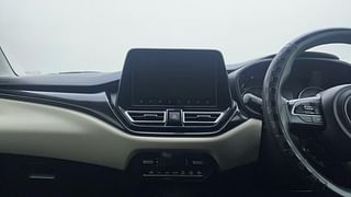 Used 2022 Toyota Glanza V Petrol Manual interior MUSIC SYSTEM & AC CONTROL VIEW