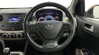 Used 2016 Hyundai Grand i10 [2013-2017] Sportz 1.2 Kappa VTVT CNG (Outside Fitted) Petrol+cng Manual interior STEERING VIEW